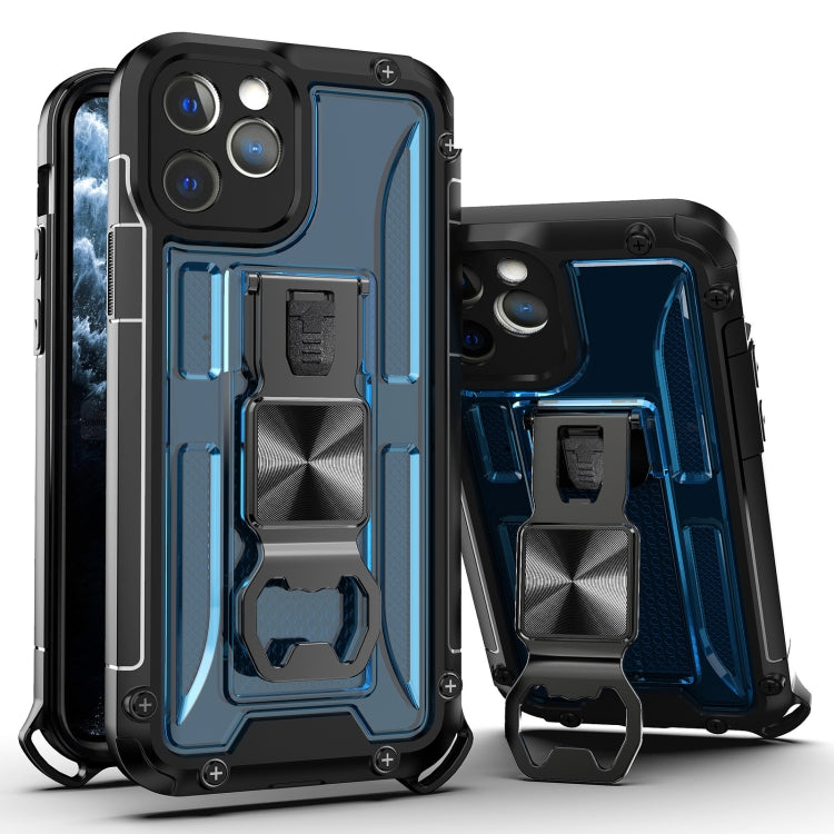 For iPhone 12 Pro PC + TPU Shockproof Protective Case with Corkscrew Holder