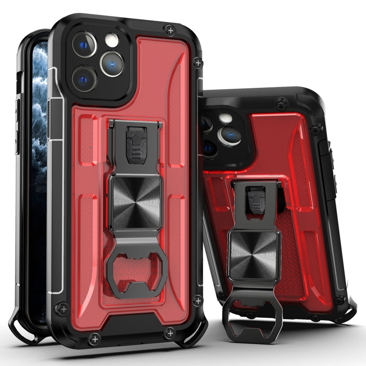 For iPhone 12 Pro PC + TPU Shockproof Protective Case with Corkscrew Holder