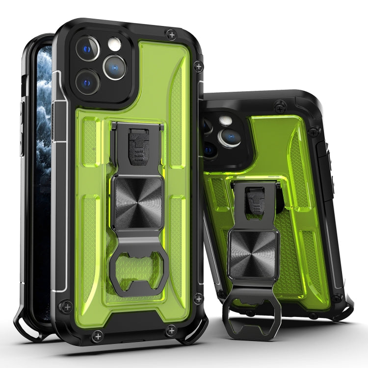 For iPhone 12 PC + TPU Shockproof Protective Case with Corkscrew Holder