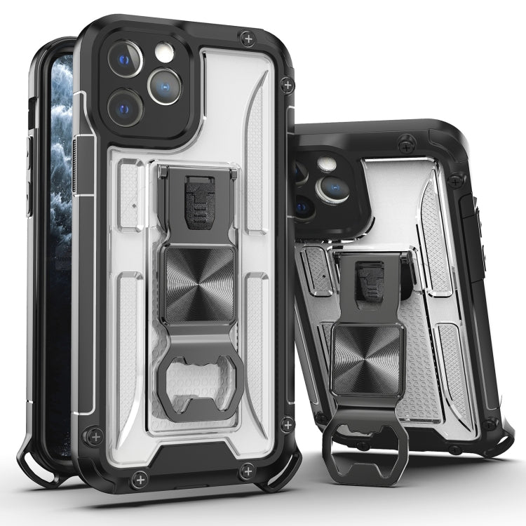 For iPhone 12 PC + TPU Shockproof Protective Case with Corkscrew Holder