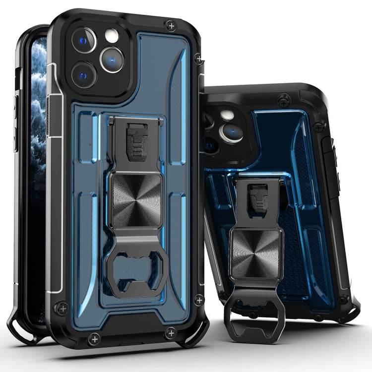For iPhone 12 mini PC + TPU Shockproof Protective Case with Corkscrew Holder