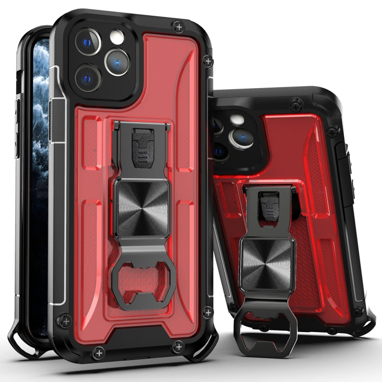 For iPhone 12 mini PC + TPU Shockproof Protective Case with Corkscrew Holder