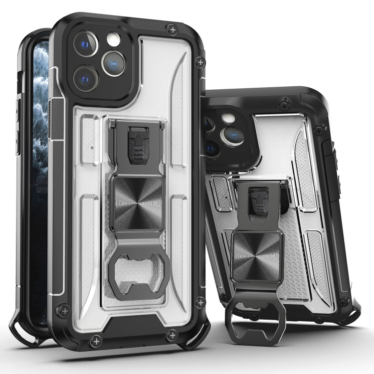 For iPhone 12 mini PC + TPU Shockproof Protective Case with Corkscrew Holder