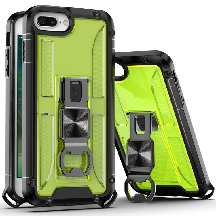 PC + TPU Shockproof Protective Case with Corkscrew Holder For iPhone 8 Plus & 7 Plus