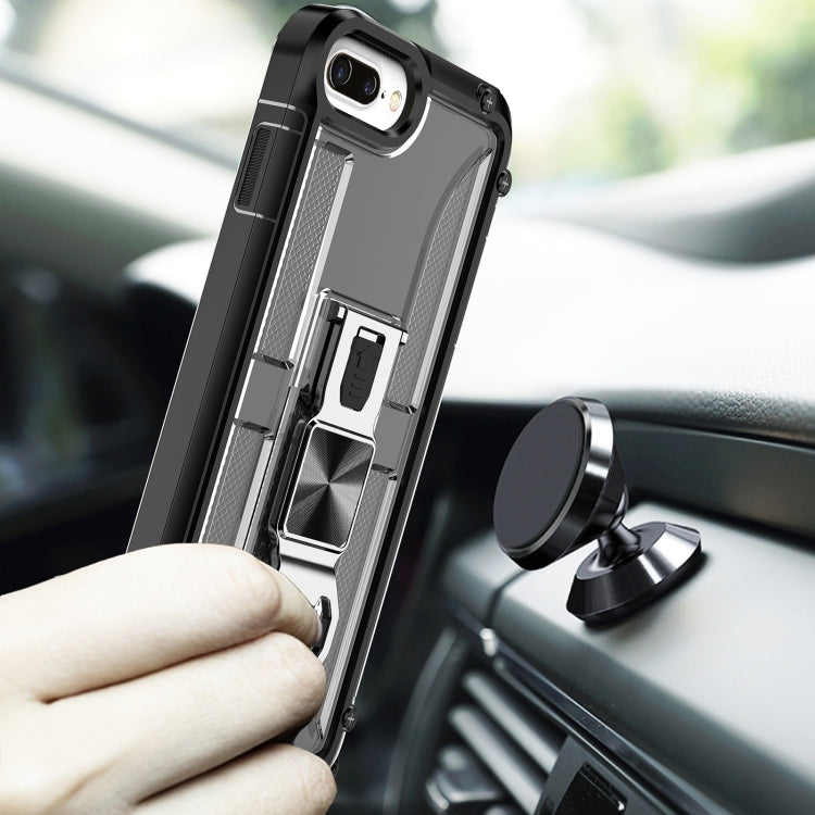 PC + TPU Shockproof Protective Case with Corkscrew Holder For iPhone 8 Plus & 7 Plus