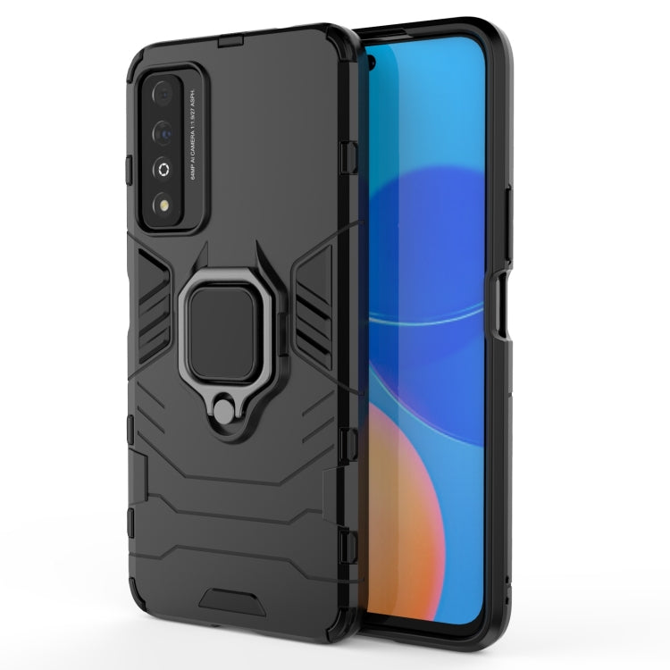 For Honor Play 5T Pro PC + TPU Shockproof Protective Case with Magnetic Ring Holder