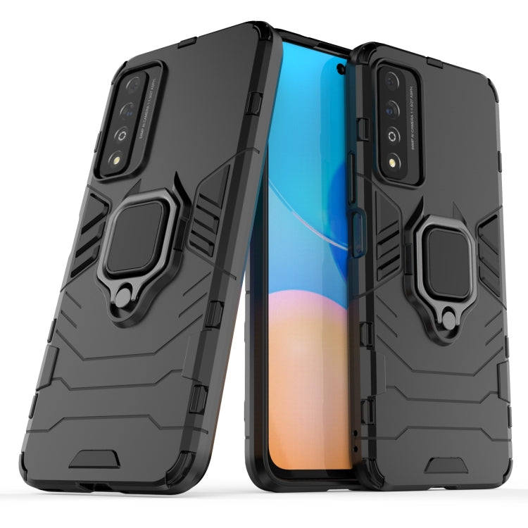 For Honor Play 5T Pro PC + TPU Shockproof Protective Case with Magnetic Ring Holder