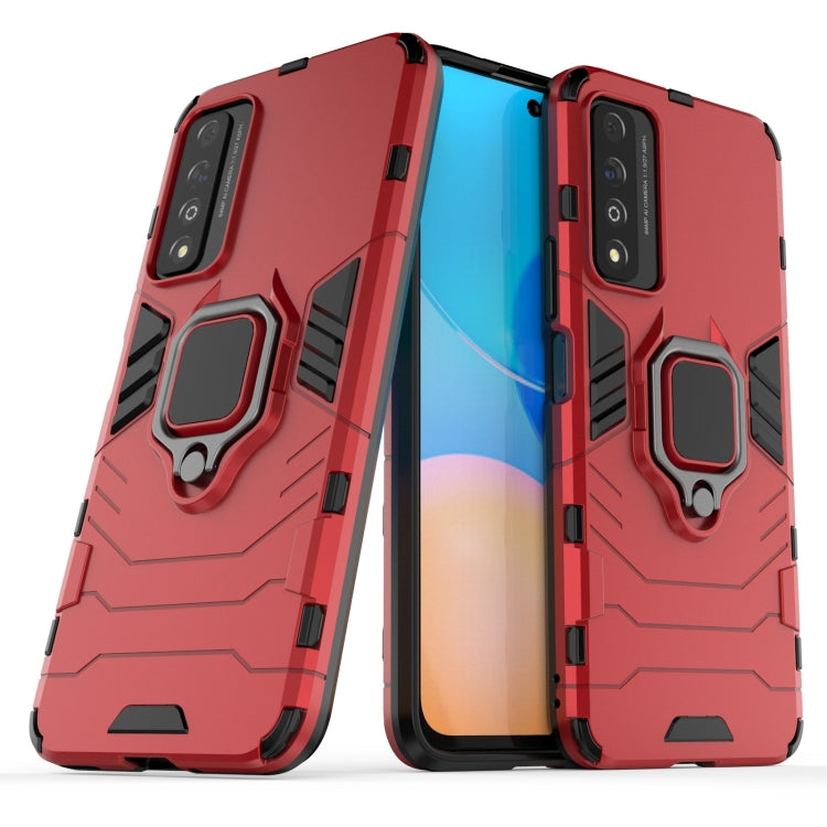 For Honor Play 5T Pro PC + TPU Shockproof Protective Case with Magnetic Ring Holder