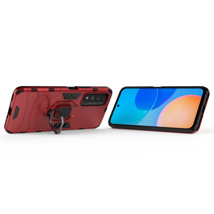 For Honor Play 5T Pro PC + TPU Shockproof Protective Case with Magnetic Ring Holder