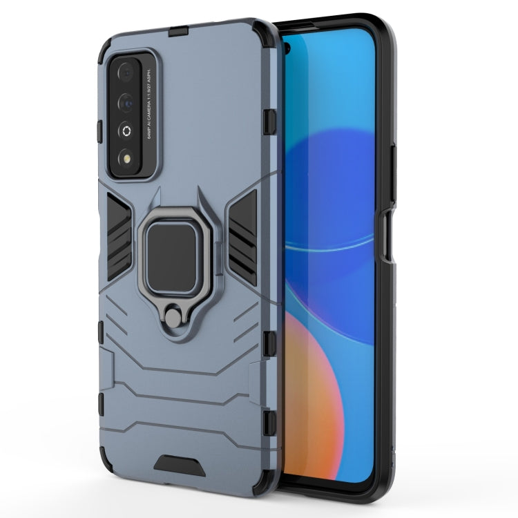 For Honor Play 5T Pro PC + TPU Shockproof Protective Case with Magnetic Ring Holder