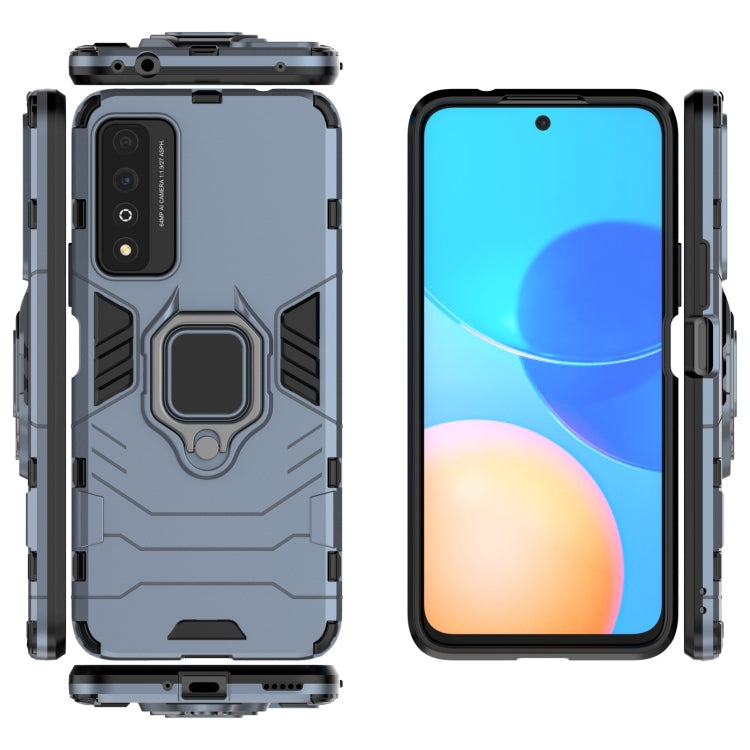 For Honor Play 5T Pro PC + TPU Shockproof Protective Case with Magnetic Ring Holder