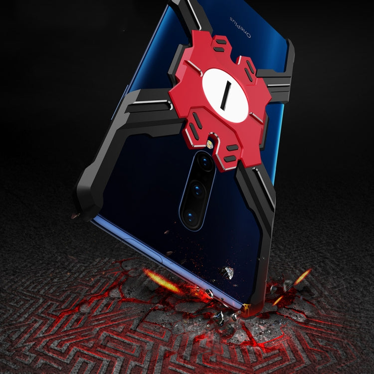 For OnePlus 7 Pro Hero Series Anti-fall Wear-resistant Metal Protective Case with Bracket