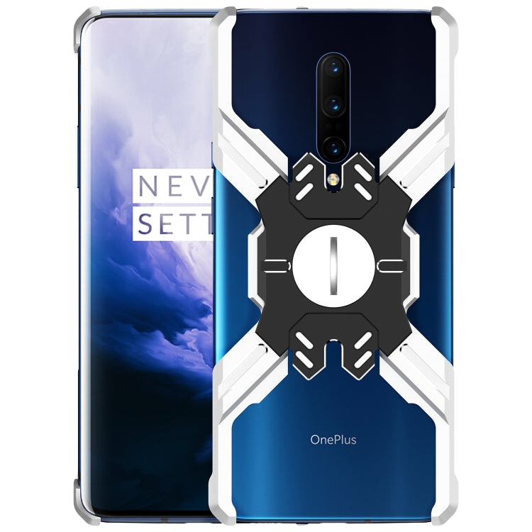 For OnePlus 7 Pro Hero Series Anti-fall Wear-resistant Metal Protective Case with Bracket