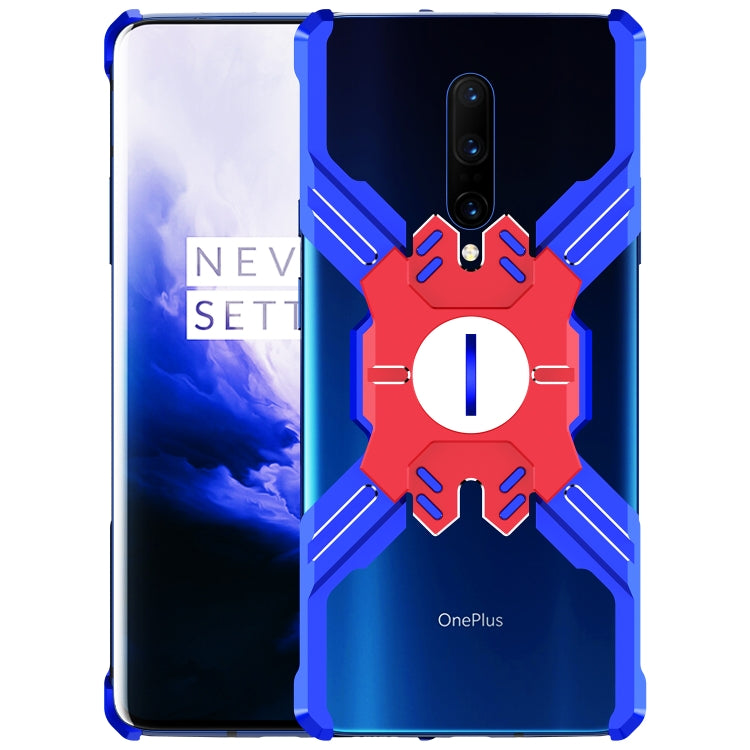For OnePlus 7 Pro Hero Series Anti-fall Wear-resistant Metal Protective Case with Bracket