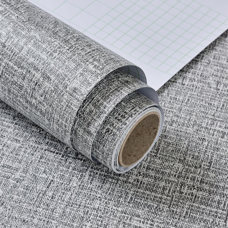 Imitation Cloth Self-Adhesive Wallpaper Waterproof Thick Wall Stickers TV Background Wall Decoration Linen Wallpaper, Size: 60cm x 5m