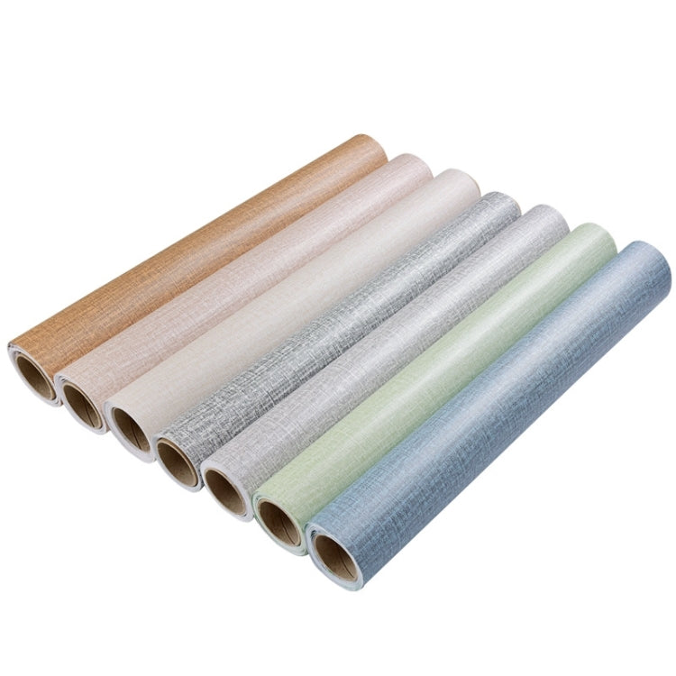 Imitation Cloth Self-Adhesive Wallpaper Waterproof Thick Wall Stickers TV Background Wall Decoration Linen Wallpaper, Size: 60cm x 5m