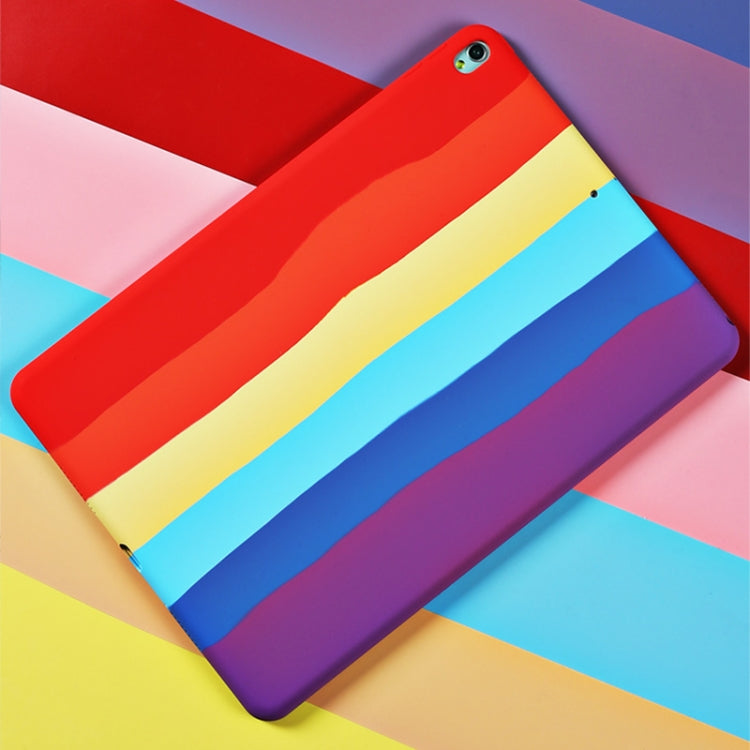 Rainbow Liquid Silicone + PC Shockproof Protective Case For iPad 10.2 2021 / 2020 / 2019 2020/2019