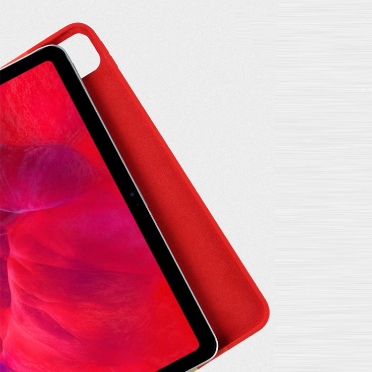 Rainbow Liquid Silicone + PC Shockproof Protective Case For iPad Air 10.5 inch 2019