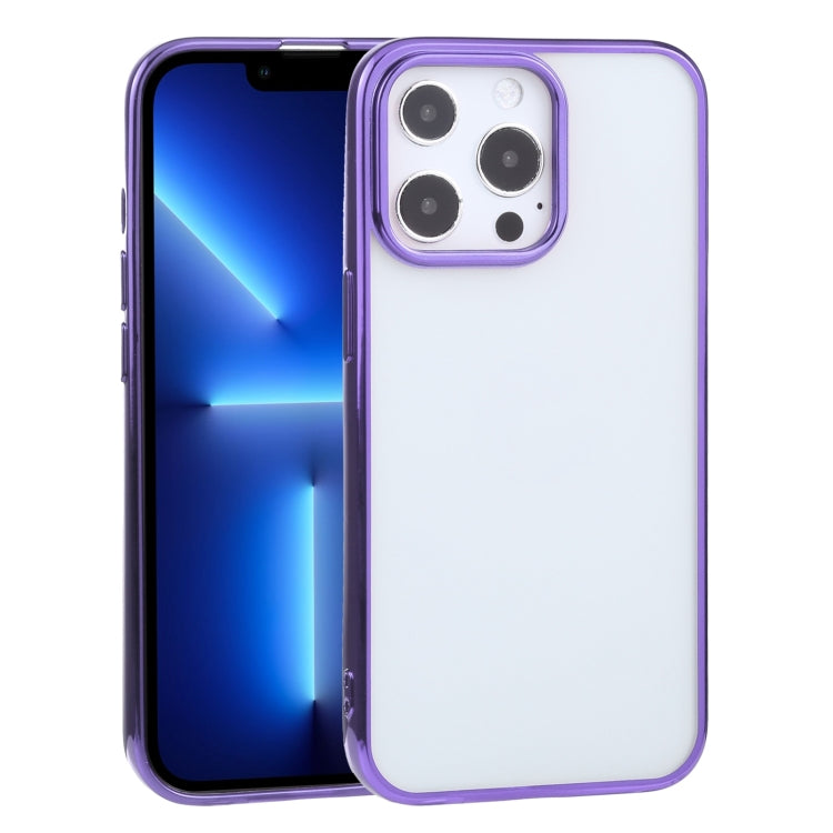 For iPhone 13 Pro Ultra-thin Electroplating TPU Protective Case