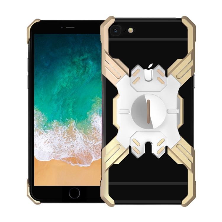 For iPhone 6 Plus / 6 Hero Series Anti-fall Wear-resistant Metal Protective Case with Bracket