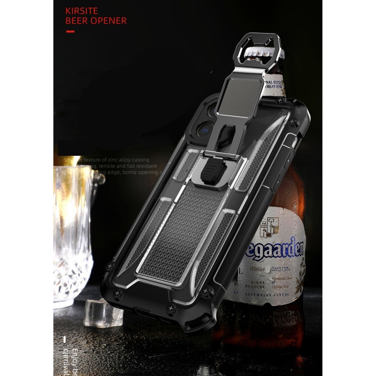 PC + TPU Shockproof Protective Case with Corkscrew Holder For Samsung Galaxy A02