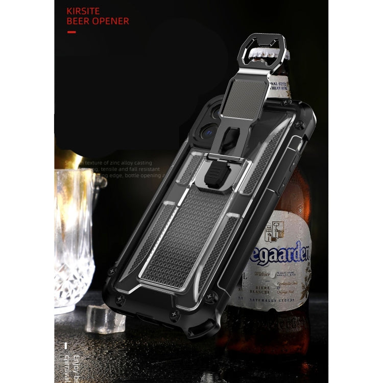PC + TPU Shockproof Protective Case with Corkscrew Holder For Samsung Galaxy A10s
