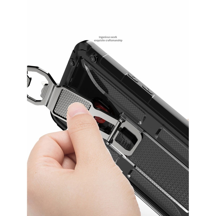 PC + TPU Shockproof Protective Case with Corkscrew Holder For Samsung Galaxy A10s