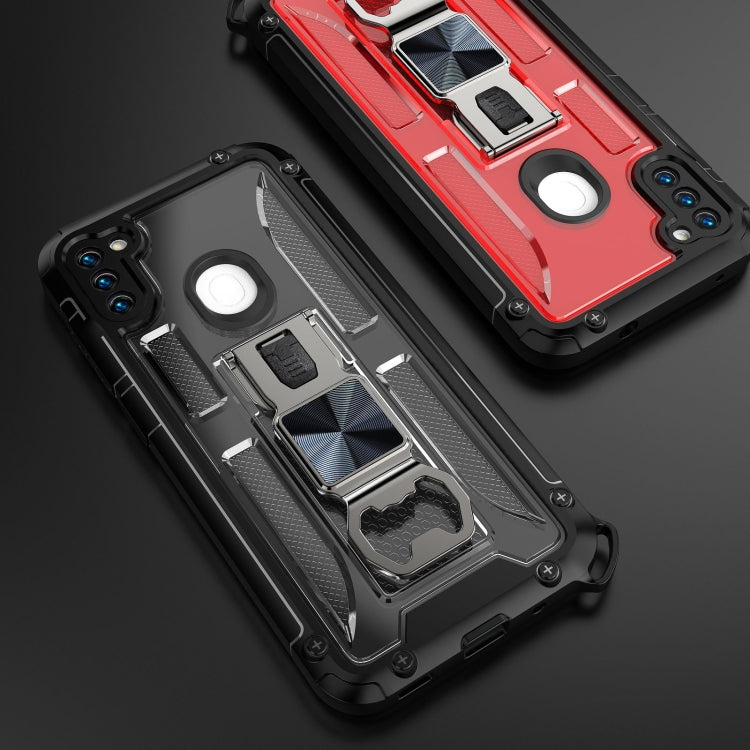 PC + TPU Shockproof Protective Case with Corkscrew Holder For Samsung Galaxy A11