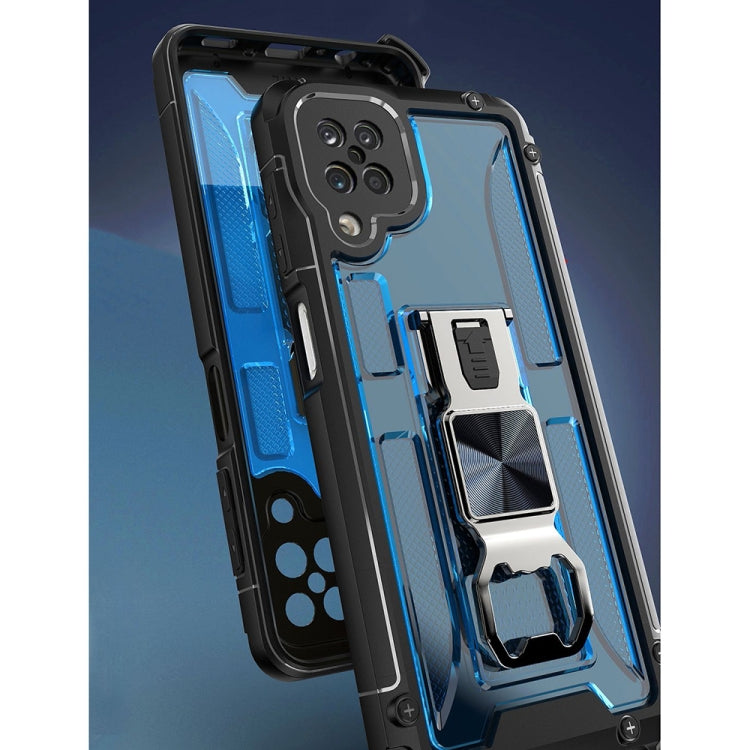 PC + TPU Shockproof Protective Case with Corkscrew Holder For Samsung Galaxy A12