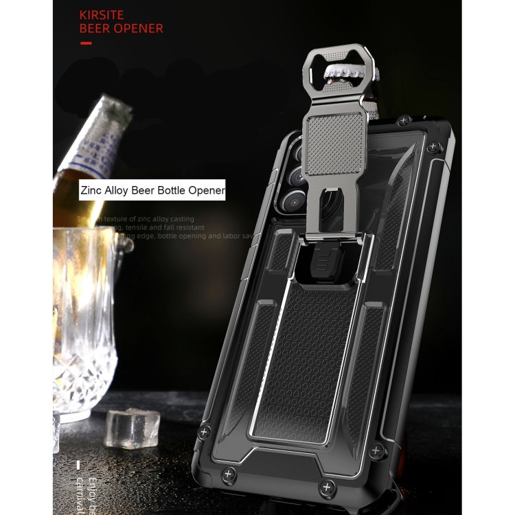 PC + TPU Shockproof Protective Case with Corkscrew Holder For Samsung Galaxy A32 4G
