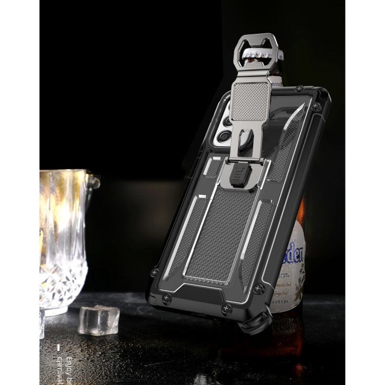 PC + TPU Shockproof Protective Case with Corkscrew Holder For Samsung Galaxy A52 5G / 4G