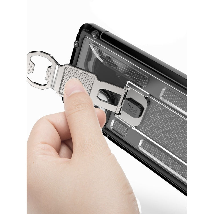 PC + TPU Shockproof Protective Case with Corkscrew Holder For Samsung Galaxy A52 5G / 4G