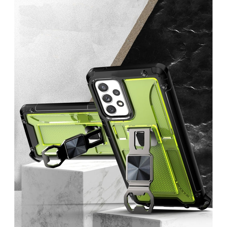 PC + TPU Shockproof Protective Case with Corkscrew Holder For Samsung Galaxy A72 5G / 4G
