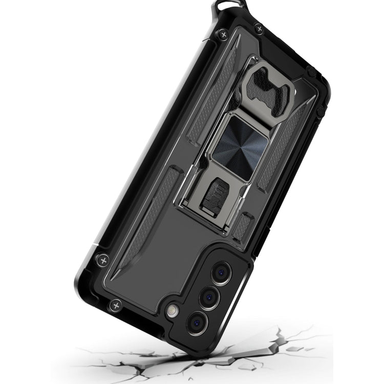 PC + TPU Shockproof Protective Case with Corkscrew Holder For Samsung Galaxy S21+ 5G