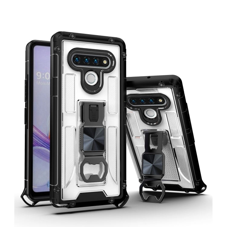 PC + TPU Shockproof Protective Case with Corkscrew Holder For LG Stylo 6