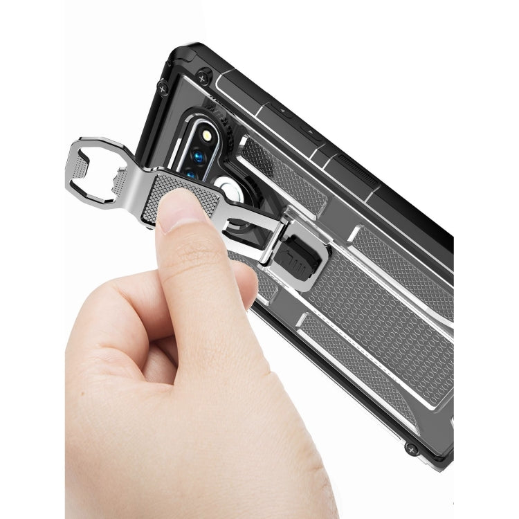 PC + TPU Shockproof Protective Case with Corkscrew Holder For LG Stylo 6