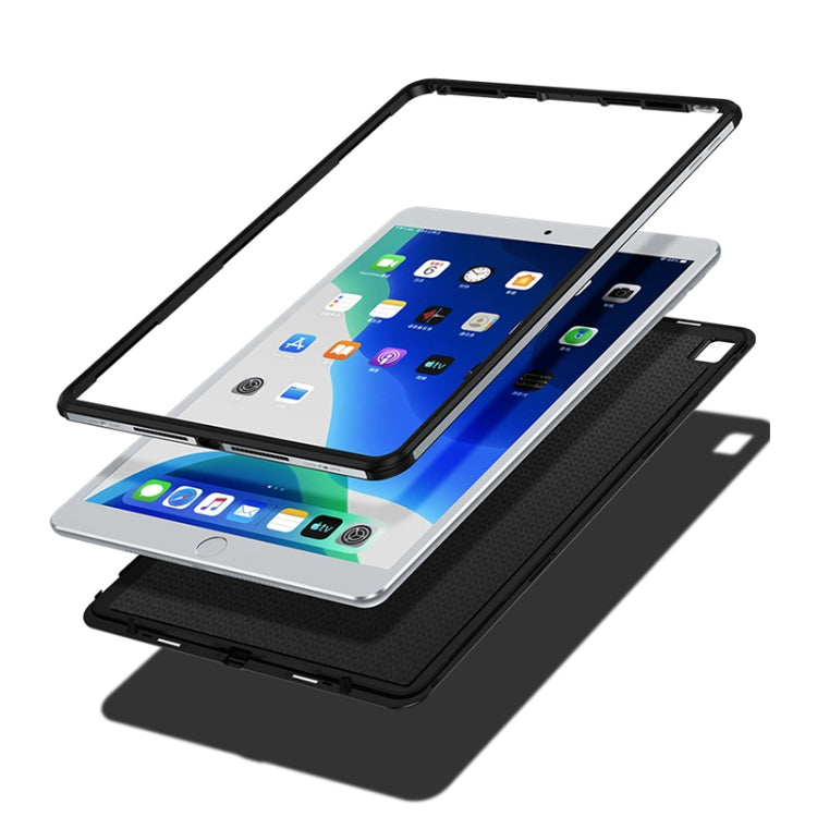 Plain Leather Texture Magnetic Buckle Shockproof Protective Case with Invisible Holder For iPad 10.2 2021 / 2020 / 2019 2020/2019