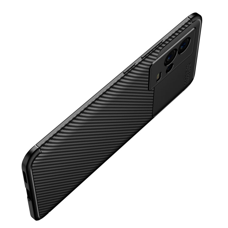 For vivo iQOO 8 Carbon Fiber Texture Shockproof TPU Case