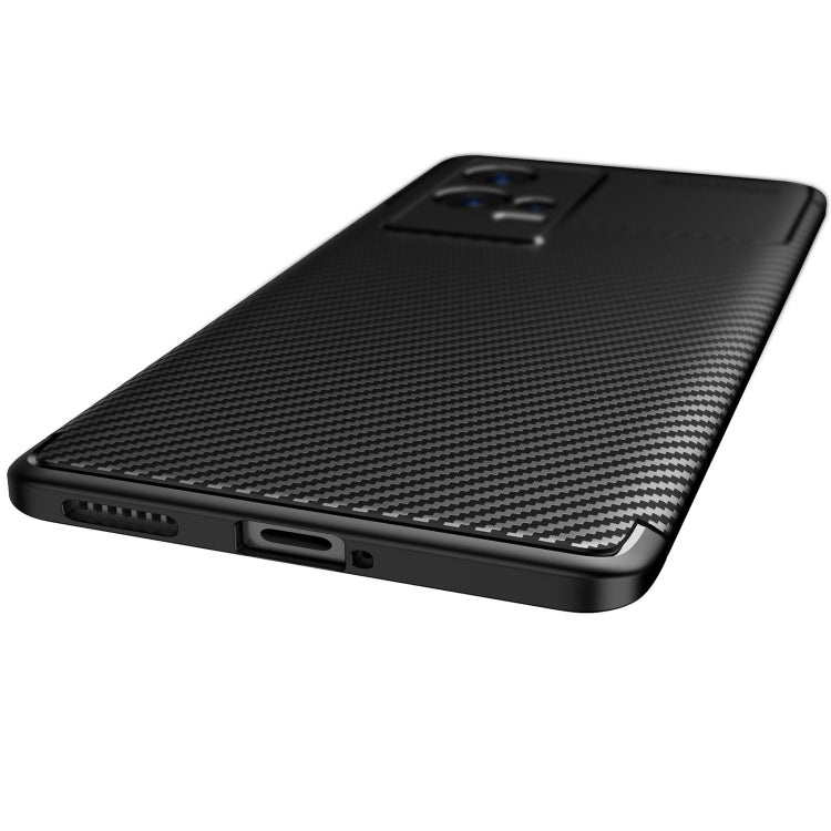 For vivo iQOO 8 Pro Carbon Fiber Texture Shockproof TPU Case