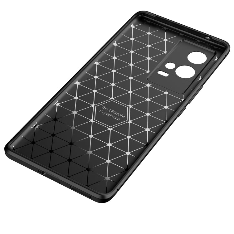 For vivo iQOO 8 Pro Carbon Fiber Texture Shockproof TPU Case