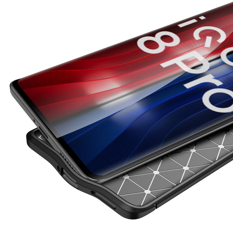 For vivo iQOO 8 Pro Litchi Texture TPU Shockproof Case