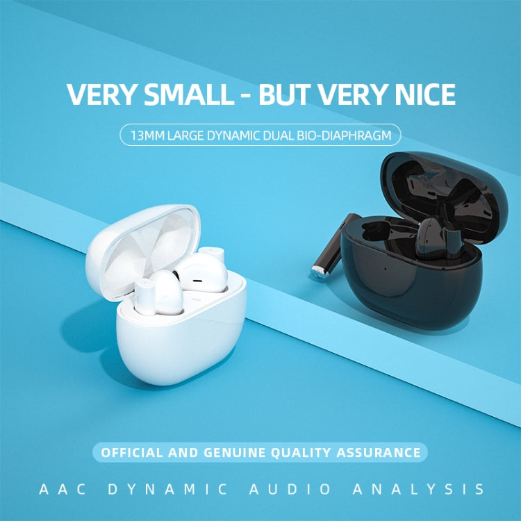 JX-6S Intelligent Noise Reduction Touch Bluetooth Earphone with Charging Box, Support Automatic Connection