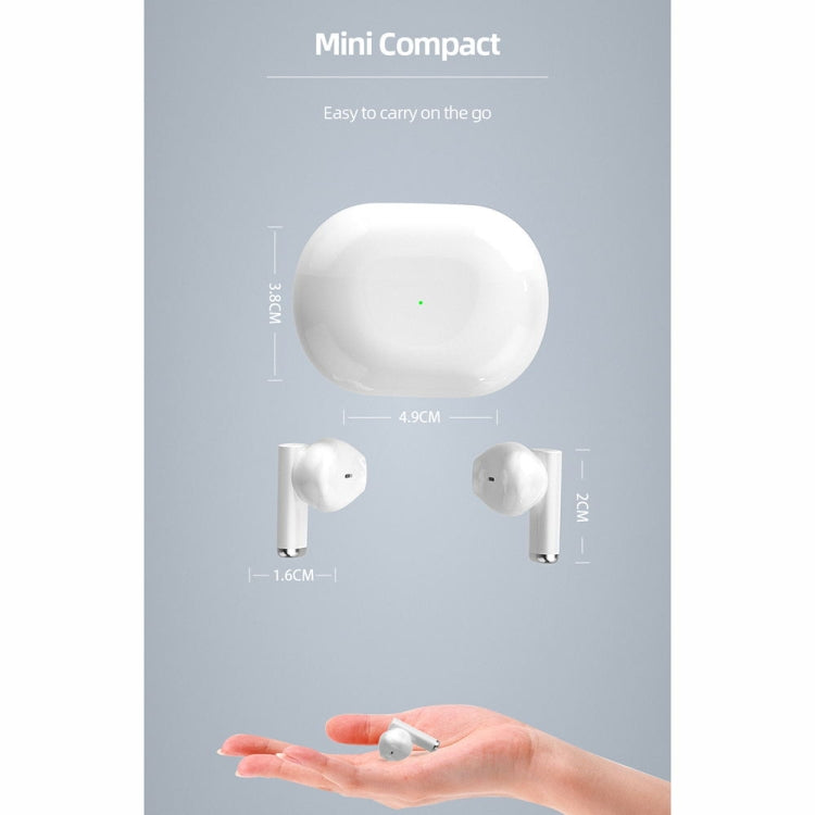 JX-6S Intelligent Noise Reduction Touch Bluetooth Earphone with Charging Box, Support Automatic Connection