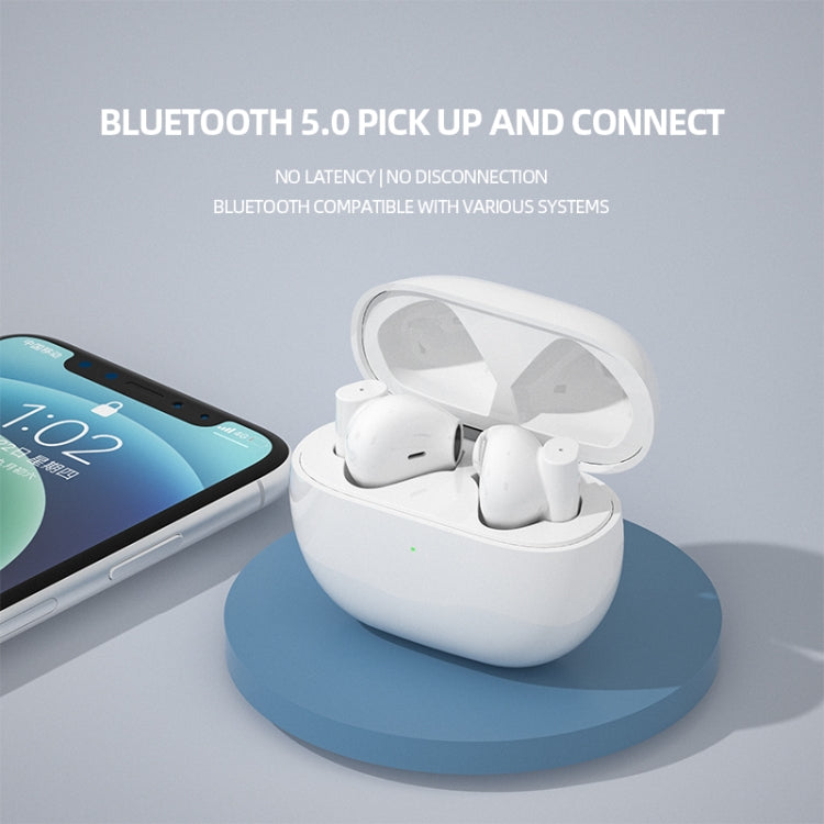 JX-6S Intelligent Noise Reduction Touch Bluetooth Earphone with Charging Box, Support Automatic Connection