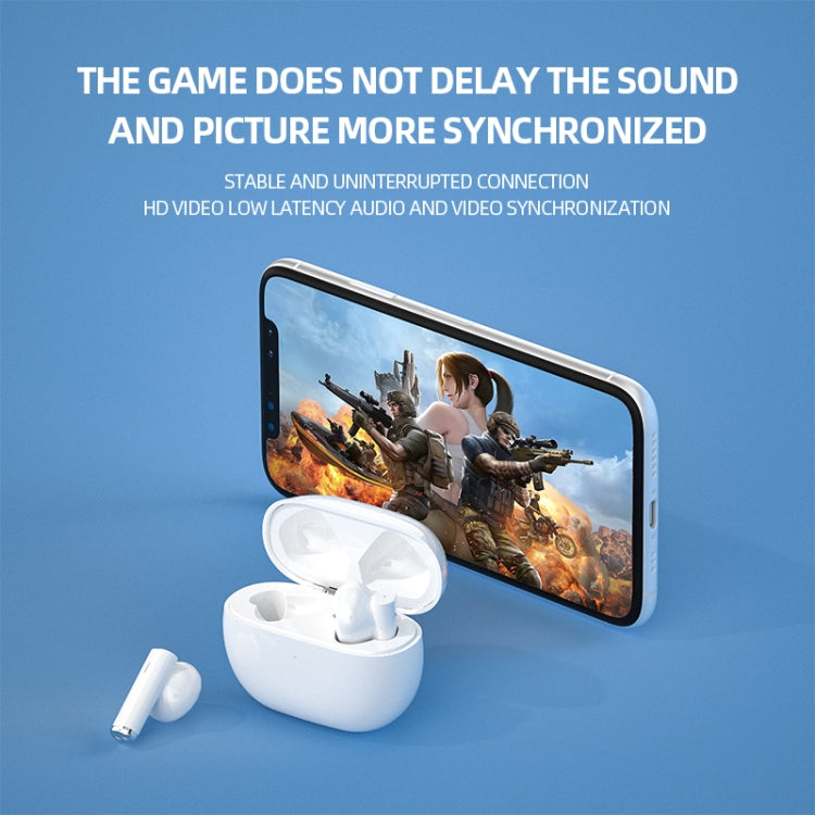 JX-6S Intelligent Noise Reduction Touch Bluetooth Earphone with Charging Box, Support Automatic Connection