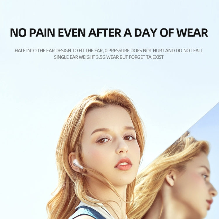 JX-6S Intelligent Noise Reduction Touch Bluetooth Earphone with Charging Box, Support Automatic Connection