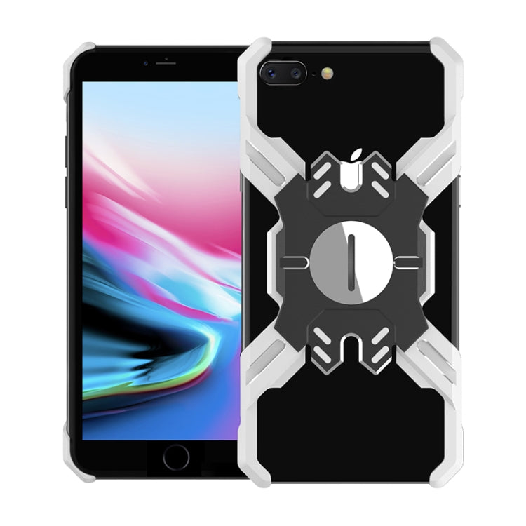 For iPhone 8 Plus / 7 Plus Hero Series Anti-fall Wear-resistant Metal Protective Case with Bracket