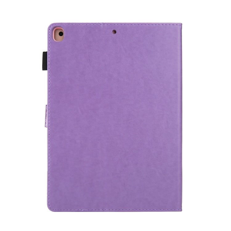 Glitter Powder Stitching Hot-pressed Changing PU Leather Case with Holder & Card Slots & Sleep / Wake-up Function For iPad 9.7 2018 / 2017