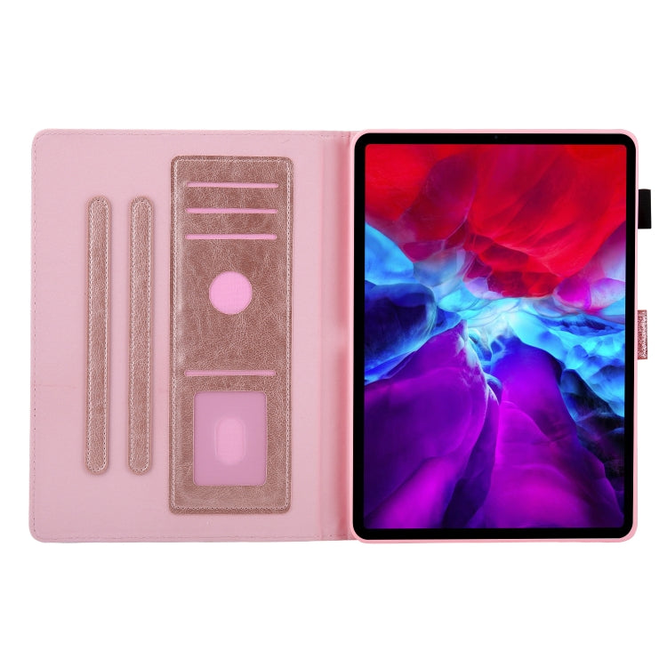 Glitter Powder Stitching Hot-pressed Changing PU Leather Tablet Case with Holder & Card Slots & Sleep / Wake-up Function For iPad 10.9 /Pro 11 2021/2020/2018