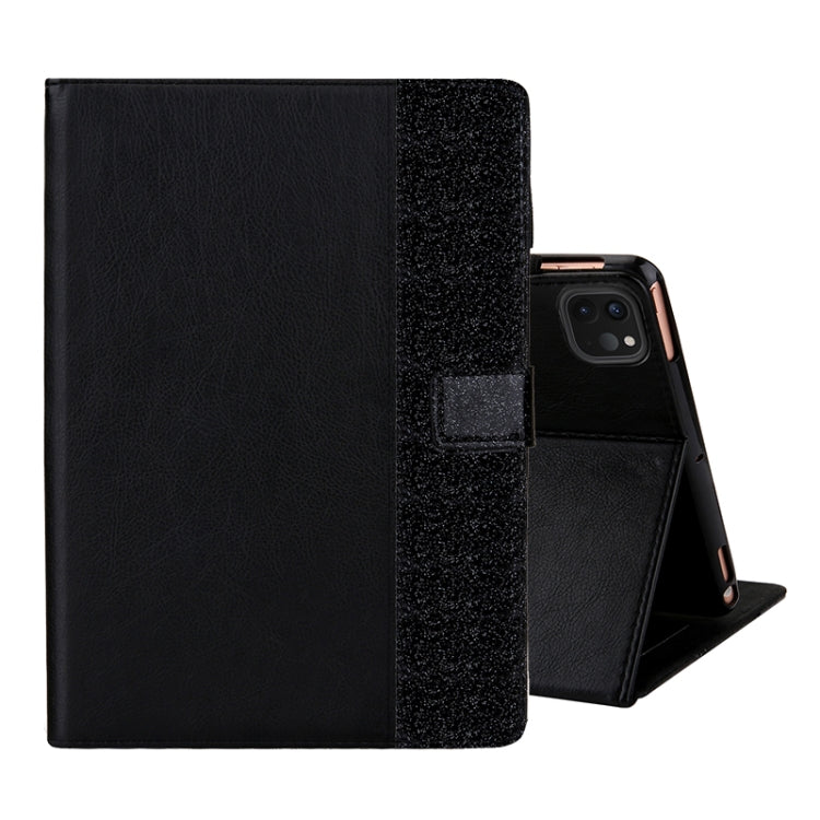 Glitter Powder Stitching Hot-pressed Changing PU Leather Tablet Case with Holder & Card Slots & Sleep / Wake-up Function For iPad 10.9 /Pro 11 2021/2020/2018